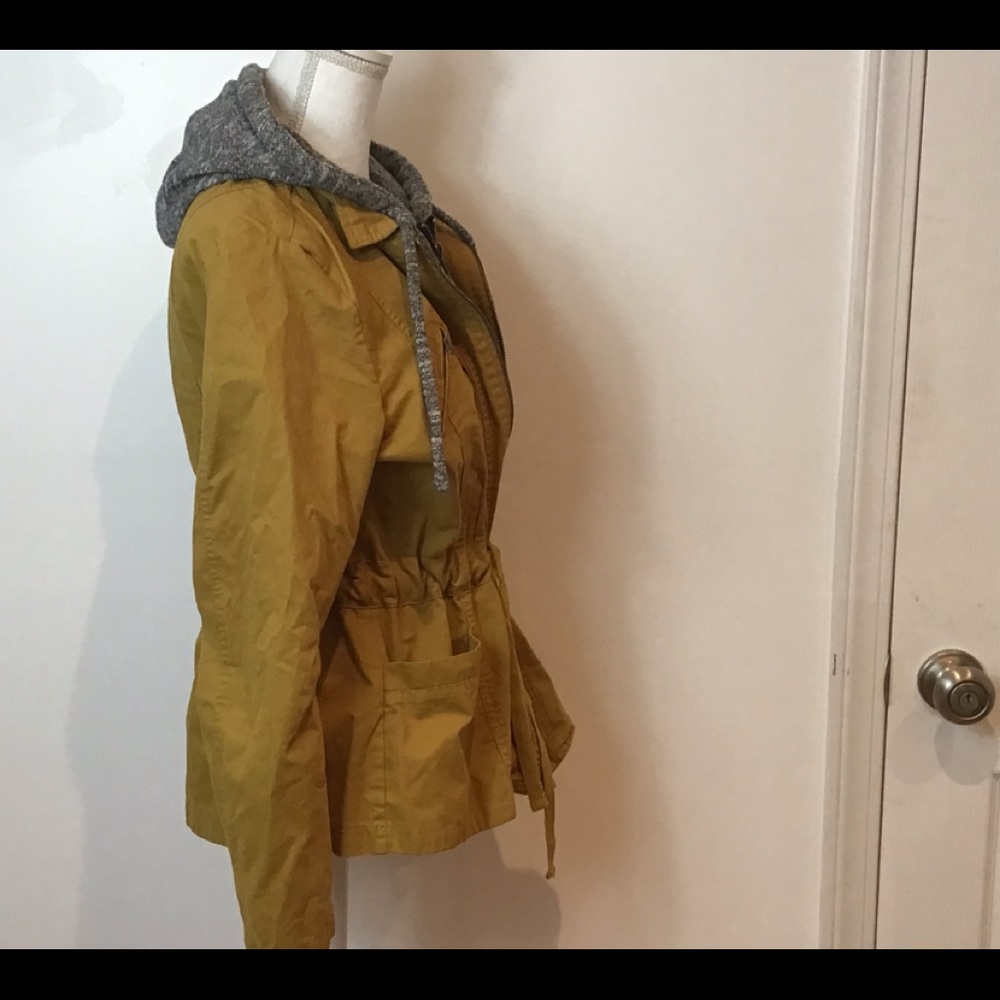 2SABLE MILITARY ANORAK MUSTARD HOODIE JACKET LG - Picture 6 of 15